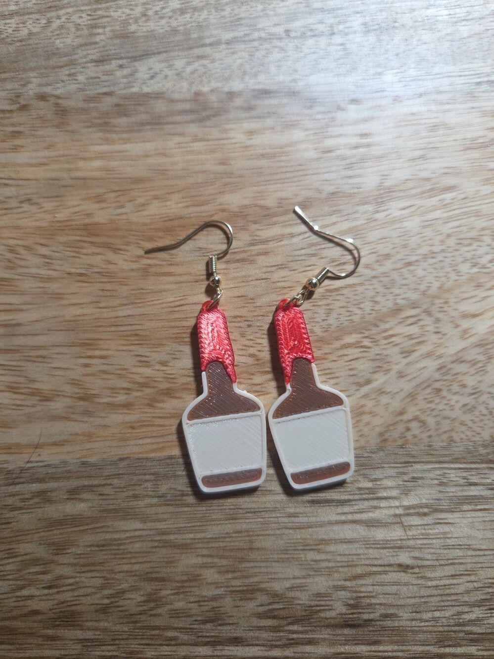Makers Mark Dangle Earrings Womens Drop Earrings Handmade
